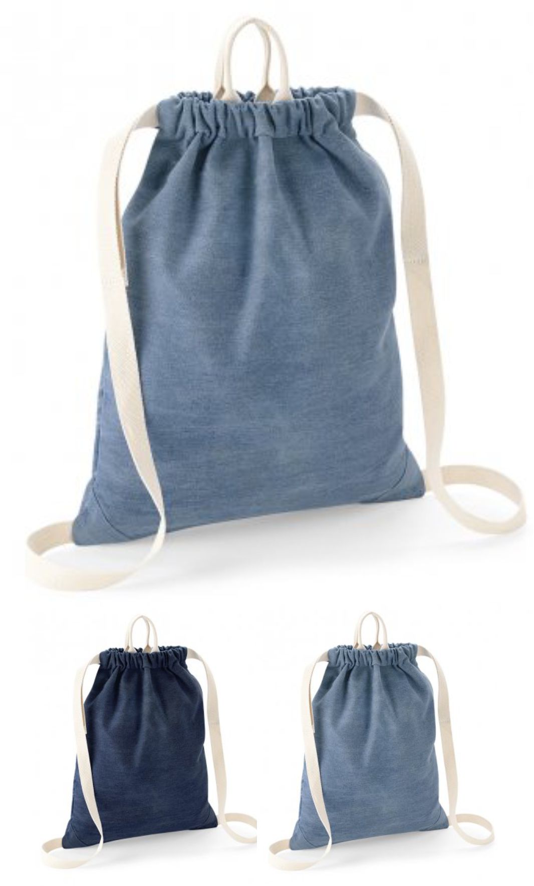 Bagbase BG642 Denim Gymsac  Bagbase BG642 Denim Gymsac